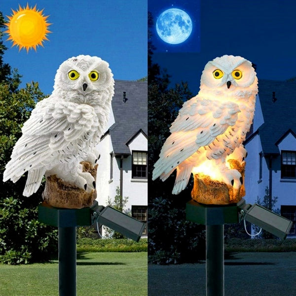 Solar Led Light Outdoor Parrot/Owl Solar Lights Waterproof Solar Powered Lantern Fairy Garden Decoration Outdoor Led Street Lamp